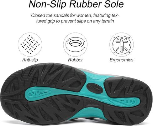 Women's Closed Toe Sport Hiking Sandals Athletic Walking Lightweight Water Shoes Summer Outdoor Beach Sandal in Saudi Arabia