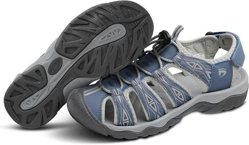 Women's Closed Toe Sport Hiking Sandals Athletic Walking Lightweight Water Shoes Summer Outdoor Beach Sandal in Saudi Arabia