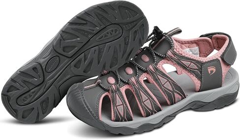 Women's Closed Toe Sport Hiking Sandals Athletic Walking Lightweight Water Shoes Summer Outdoor Beach Sandal in Saudi Arabia