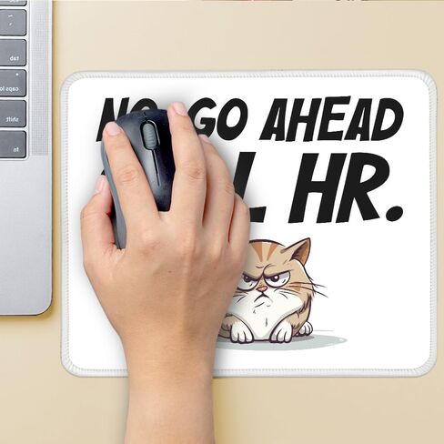 No Go Ahead Call HR Non-Slip Mouse Pad with Stitched Edge, Funny Sarcastic HR Joke Mousepad Gifts for Coworkers Boss, Human Resources Present, Hr Manager Gifts, Unique Teammates Gifts Idea in Kuwait