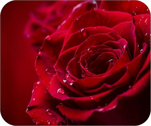 Rose Flower Love Mouse Pad Mat Mousepad for Desk Computer Laptop PC Gaming Home or Office Gift Valentine's for Her Roses (Red 1 MP72) in Saudi Arabia