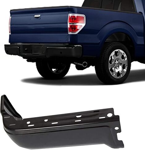 HECASA المصد الخلفي نهاية غطاء الزاوية متوافق مع 2009-2014 Ford F150 Styleside Black Driver Side Passage W / O استبدال ثقب الاستشعار لحزم FO1102375-2 in Saudi Arabia