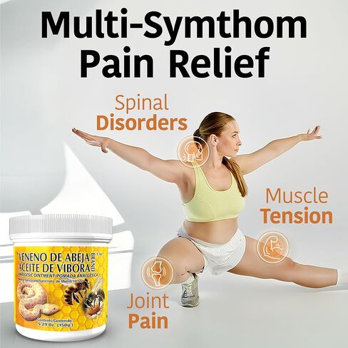 Veneno De Abeja, Aceite Vibora Ointment Analgesic Ointment Topical Pain Relief, Reduce Inflammation Fresh Scent Unguent of 5.29 Oz Jars, (Pack of 2) in Kuwait