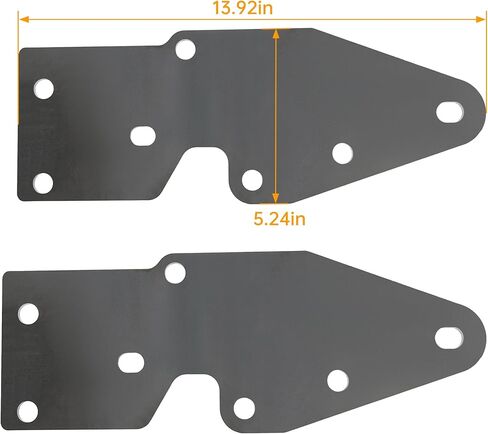 KUAFU Front Bumper Reinforce Mount Bracket Kit Compatible with 1984-2001 Jeep Cherokee XJ Steel Bare Metal in Saudi Arabia