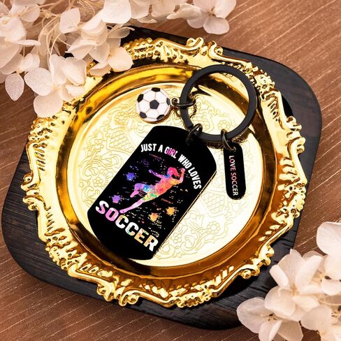 Soccer Keychain for Girl Sports Easter Soccer Gifts for Girls Ball Keychain for Teens Girl Coach Soccers Stocking Stuffers for Teen Girls Birthday Thanksgiving Day in Kuwait