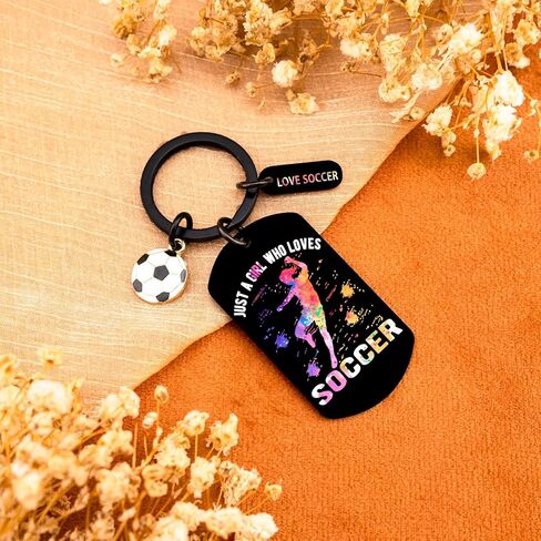 Soccer Keychain for Girl Sports Easter Soccer Gifts for Girls Ball Keychain for Teens Girl Coach Soccers Stocking Stuffers for Teen Girls Birthday Thanksgiving Day in Kuwait