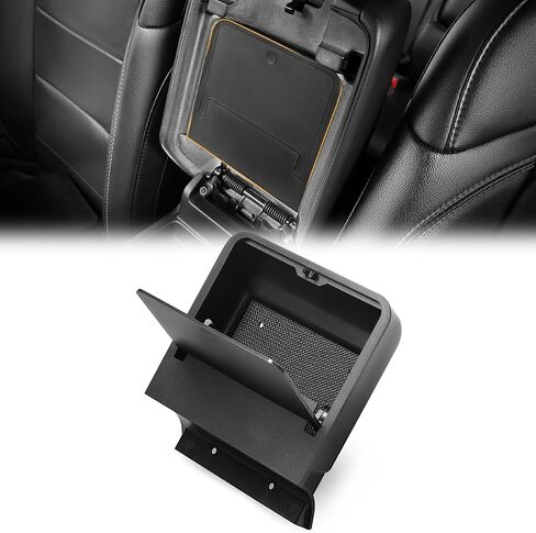One-Touch Center Console Hidden Organizer Box Compatible with 2018-2026 Jeep Wrangler JLU 4XE & Gladiator JT Accessories 2/4 Door Armrest Secret Compartment Hidden Storage Box in Kuwait