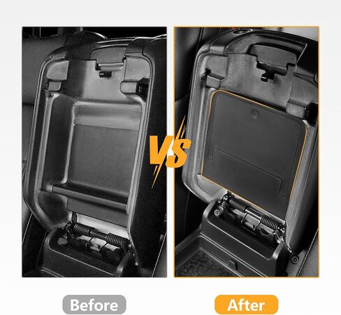 One-Touch Center Console Hidden Organizer Box Compatible with 2018-2026 Jeep Wrangler JLU 4XE & Gladiator JT Accessories 2/4 Door Armrest Secret Compartment Hidden Storage Box in Kuwait