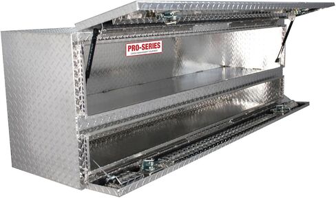 Brute 80-TB400-72 Pro Series 72" High Capacity Stake Bed Contractor Polished Aluminum Tool Box with Doors in Saudi Arabia