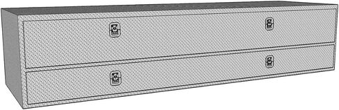 Brute 80-TB400-72 Pro Series 72" High Capacity Stake Bed Contractor Polished Aluminum Tool Box with Doors in Saudi Arabia