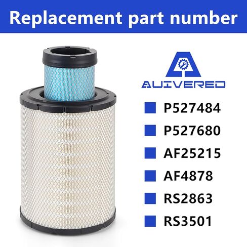 P527484 P527680 Air Filter Kit - Fit for GMC Ford & Magnum Trucks Replaces Baldwin RS2863 RS3501, Wix 46433 46429, Luber-Finer LAF1878, Ac Delco A1169C A1304C AF4878 AF25215 in Kuwait