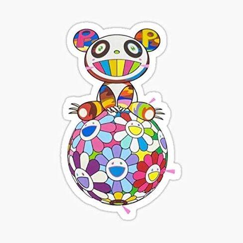 Takashi Murakami Bear Sticker - Graphic for Auto, Wall, Laptop, Cell, Truck - Windows, Cars, Trucks in Saudi Arabia