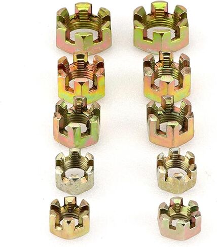 2 قطعة M10/M12/M14/M16/M20 مسدس مشقوق المكسرات ل 50cc-250cc المحور الخلفي وصلة كروية أجزاء مميزة (M16) in Kuwait