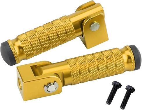 Motorcycle Rear Footrest Pedal Modification Footpegs Off Road Vehicle Universal(Gold) in Saudi Arabia