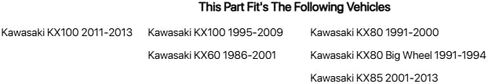 TUSK Folding Shift Lever Black/Blue Tip for Kawasaki KX60 1986-2001 in Saudi Arabia