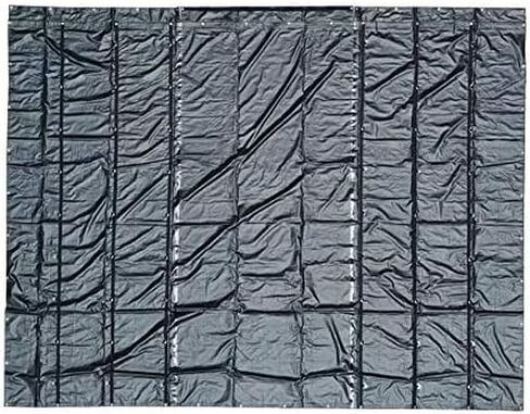 Mytee Products 16' x 16' Flatbed Truck 18 Oz Steel Tarp with 4 FT Drop - Black Heavy Duty Vinyl Waterproof Tarp for Trailers to Protect Cargo from Wind, Rain, Snow and Sun in Saudi Arabia