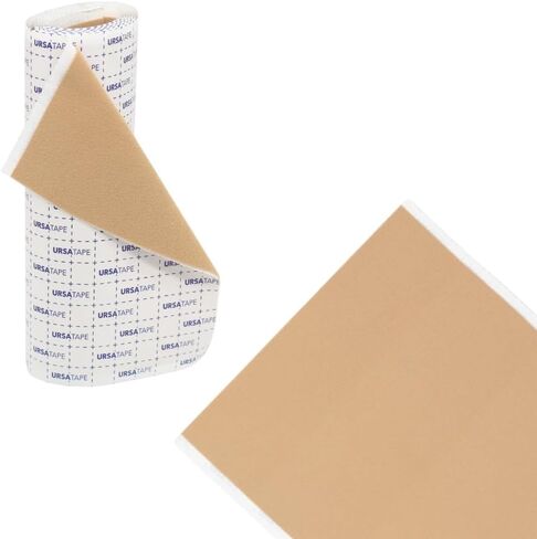 URSA Tape, Stretchy Moleskin Fabric Tape Roll, Heavy-Duty No-Residue Fashion Tape and Body Tape for Fabric, Shoes, Skin and More, Beige, 100x15 Centimeters (39 x 6 inches) in Kuwait