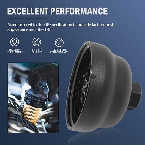 26315-2J000 Oil Filter housing Cap fits Tucson 2022-2024, Sonata Santa Fe 2021-2023, Sorento 2021-2024,Sportage 2023-2024 Oil Filter Housing Cap replaces 263152J000, L4 2.0L 2.5L Engine in Kuwait