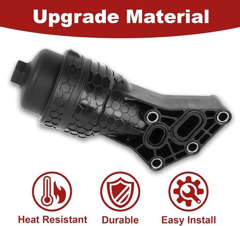 Oil Filter Housing Compatible with 2017-2020 G80,2016 Genesis,2020-2024 Palisade,2019-2020 Sorento,2017-2020 Cadenza,2020-2024 Telluride,2019-2021 Sedona,Replace 26300-3LAA0 in Kuwait