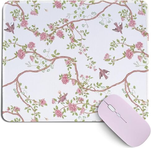 Blue Vintage Boho Rug Mouse Pad,Oriental Floral Mouse Mat for Computers Laptop,Retro Oriental Floral Desk Mat,Turkish Carpet Desk Pad for Office Home Dorm Decor,10.2x8.2Inch in Saudi Arabia