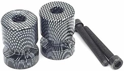 Carbon Flat Swingarm Spools No logo 6mm Thread for Yamaha FZ6 2004-2008/ for Yamaha FZ8 2011-2012/ for Yamaha R1 YZF-R1 1998-2013/ for Yamaha FZ8 2011-2012 in Kuwait