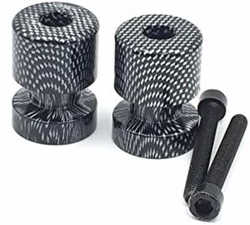 Carbon Flat Swingarm Spools No logo 6mm Thread for Yamaha FZ6 2004-2008/ for Yamaha FZ8 2011-2012/ for Yamaha R1 YZF-R1 1998-2013/ for Yamaha FZ8 2011-2012 in Kuwait