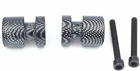 Carbon Flat Swingarm Spools No logo 6mm Thread for Yamaha FZ6 2004-2008/ for Yamaha FZ8 2011-2012/ for Yamaha R1 YZF-R1 1998-2013/ for Yamaha FZ8 2011-2012 in Kuwait