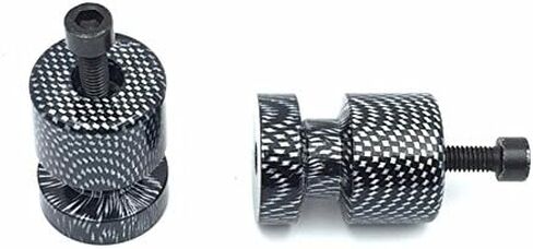 Carbon Flat Swingarm Spools No logo 6mm Thread for Yamaha FZ6 2004-2008/ for Yamaha FZ8 2011-2012/ for Yamaha R1 YZF-R1 1998-2013/ for Yamaha FZ8 2011-2012 in Kuwait