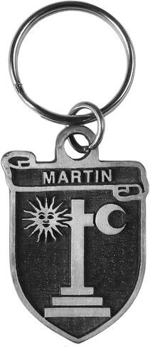 Martin Irish Family Coat of Arms Pewter Key Chain/Key Ring in Saudi Arabia
