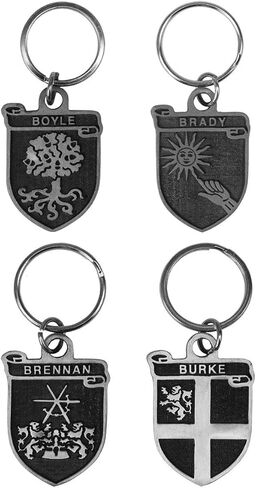 Martin Irish Family Coat of Arms Pewter Key Chain/Key Ring in Saudi Arabia