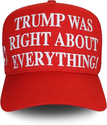 ترامب، القبعة، الحمراء، كان على حق في كل شيء in Kuwait
