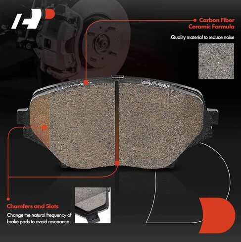 A-Premium 11.41 inch (289.8mm) Front Drilled and Slotted Disc Brake Rotors + Ceramic Pads Kit Compatible with Select Mazda Models - MX-5 Miata MX5 Miata 2006-2015, 6-PC Set in Saudi Arabia