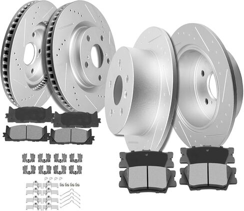 SCITOO Front 11.65" Rear 11.06" Brake Pads and Rotors Kits Fit For Lexus ES350 2007-2012,For Toyota Avalon 2008-2012,For Toyota For Camry 2007-2011 in Saudi Arabia