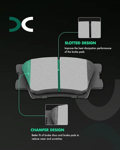 SCITOO Front 11.65" Rear 11.06" Brake Pads and Rotors Kits Fit For Lexus ES350 2007-2012,For Toyota Avalon 2008-2012,For Toyota For Camry 2007-2011 in Saudi Arabia