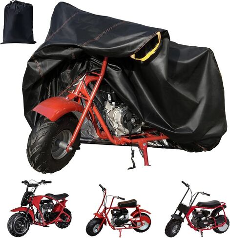 غطاء دراجة صغير، غطاء دراجة صغير مقاوم للماء في الهواء الطلق لـ Coleman CT100U CC100X B100 Baja Doodle Bug DB30 Motovox MBX10 MBX11 GMB100 أجزاء دراجة صغيرة مع أبازيم مقاومة للرياح (S) in Kuwait