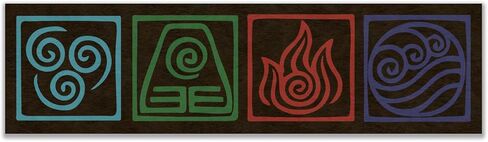 ATLA Nations 3 Sticker Decal Notebook Car Laptop 11"x3" (Color) in Saudi Arabia