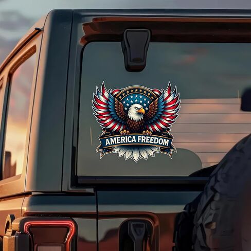 2250th Anniversary Car Decal, Patriotic Eagle Car Sticker, 1776-2026 USA Window Decal, American Eagle Cars Sticker, Vinyl Cars Decals for Patriots, USA 250th Independence Day Decoration /12 in Kuwait