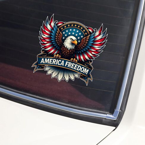 2250th Anniversary Car Decal, Patriotic Eagle Car Sticker, 1776-2026 USA Window Decal, American Eagle Cars Sticker, Vinyl Cars Decals for Patriots, USA 250th Independence Day Decoration /12 in Kuwait
