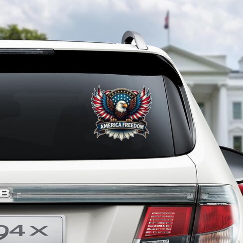 2250th Anniversary Car Decal, Patriotic Eagle Car Sticker, 1776-2026 USA Window Decal, American Eagle Cars Sticker, Vinyl Cars Decals for Patriots, USA 250th Independence Day Decoration /12 in Kuwait