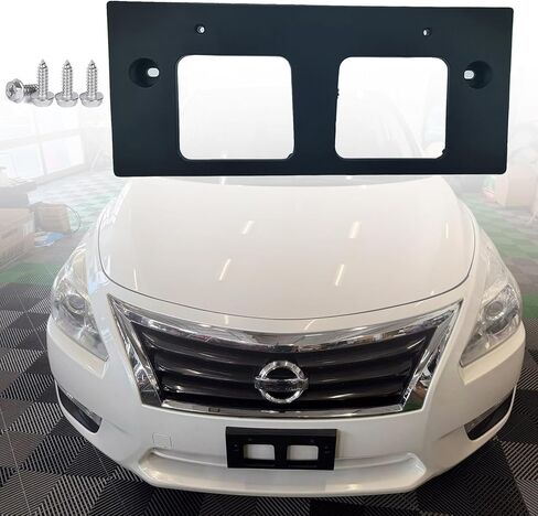 FASTCHE Front License Plate Frame Compatible with 2013 2014 2015 Nissan Altima Front Bumper License Plate Holder Mounting Bracket Replace # 962103TA0A NI1068115 in Kuwait
