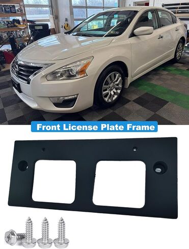 FASTCHE Front License Plate Frame Compatible with 2013 2014 2015 Nissan Altima Front Bumper License Plate Holder Mounting Bracket Replace # 962103TA0A NI1068115 in Kuwait