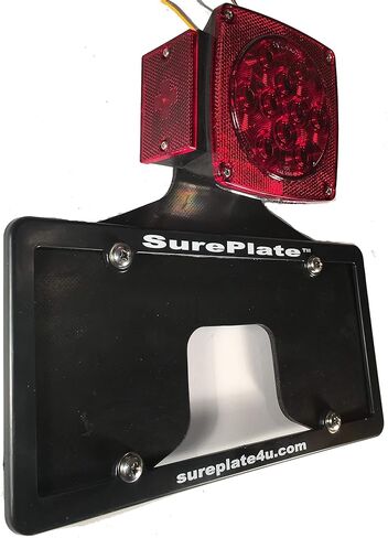 TM مقطورة/شاحنة DM16004 حامل لوحة الترخيص المطاطية، Deluxe-Max، الإطار in Kuwait