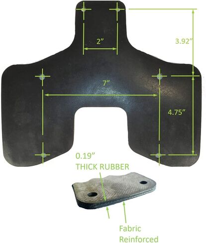 TM مقطورة/شاحنة DM16004 حامل لوحة الترخيص المطاطية، Deluxe-Max، الإطار in Kuwait