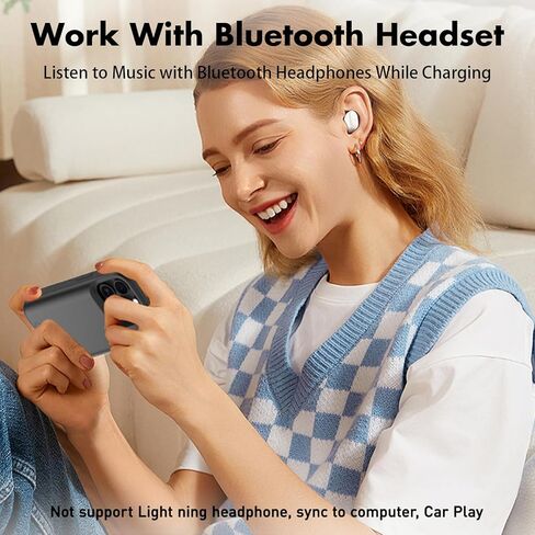 Battery Case for iPhone 16 Pro Max, 8500mAh Extended Charging Case with Kickstand for Apple 16 Pro Max, Phone Charger Case for 16 Pro Max(6.9") Black in Kuwait