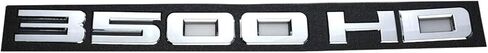 Aimoll 1pcs 3500HD 3500 Hd Plastic Letter Emblem Badge Nameplate Replacement for Gm Chevrolet Silverado Glossy (Chrome) in Saudi Arabia