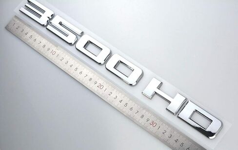 Aimoll 1pcs 3500HD 3500 Hd Plastic Letter Emblem Badge Nameplate Replacement for Gm Chevrolet Silverado Glossy (Chrome) in Saudi Arabia
