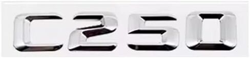 ABS 3D Chrome C 250 Letters Emblem Badge Replaces with C Class Side Supercharge Turbo Logo Car Styling Refitting Sticker C250 in Saudi Arabia