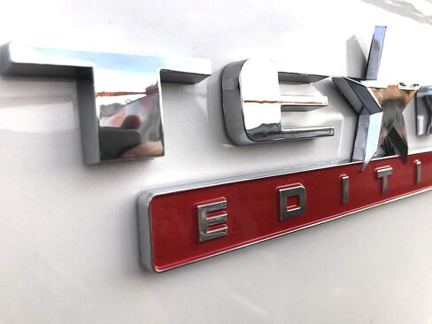 1 Count Silver+Red 3D Texas Edition Emblem Universal Decal for Truck Car Auto Vehicle in Kuwait