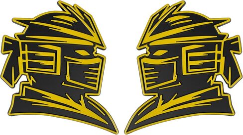 Samurai Emblem, Custom 3D Car Badge – Universal Exterior Accessories for Car, Truck, SUV, Motorcycle (Set of 2) (Purple) in Saudi Arabia