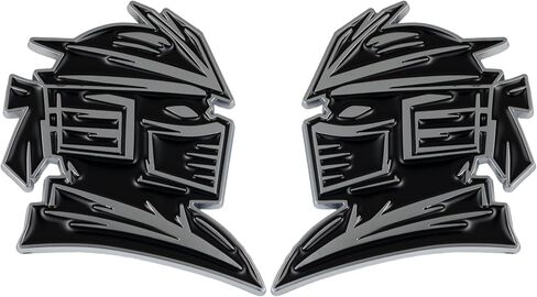 Samurai Emblem, Custom 3D Car Badge – Universal Exterior Accessories for Car, Truck, SUV, Motorcycle (Set of 2) (Purple) in Saudi Arabia